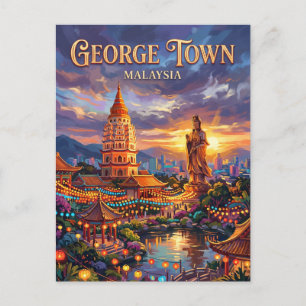 Cartão Postal Templo Kek Lok Si Malásia