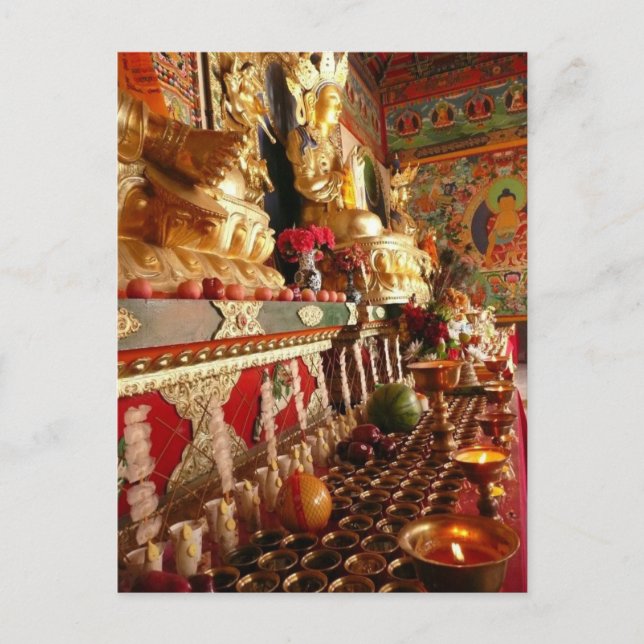 Cartão Postal Templo/ Mongólia Interior (Frente)