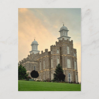 Cartão Postal Templo Mórmon de A Últimos Dias Logan, Utah