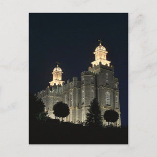 Cartão Postal Templo Mórmon de A Últimos Dias Logan, Utah