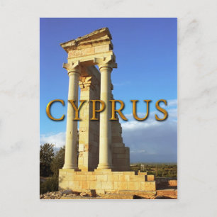 Cartão Postal Templo Romano de Apollo Chipre