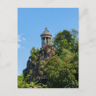 Cartão Postal Templo Sibylle em Parc des Buttes Chaumont - Paris