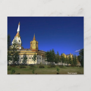 Cartão Postal Templo tailandês