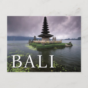 Cartão Postal Templo Ulun Danu   Bali, Indonésia Aniversário