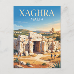Cartão Postal Templos de Ġgantija Malta