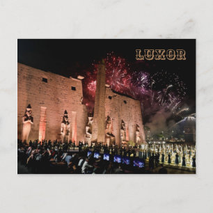 Cartão Postal Templos Luxor karnak Viagem História Antigo Egito