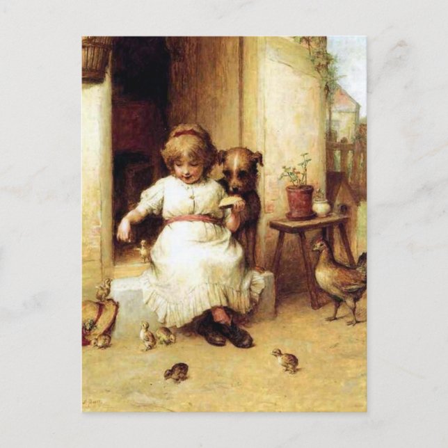 Cartão Postal "Tempo de alimentação" (Frente)