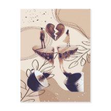 Tempo de café, tudo que precisamos é café, folhas