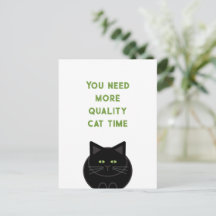 Tempo de Gato de Qualidade (gato preto)
