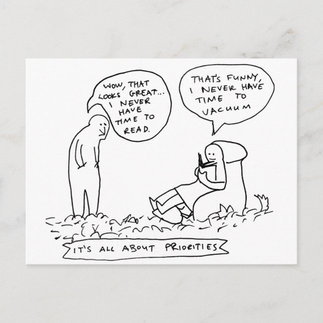 Cartão Postal Tempo De Leitura (Frente)