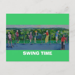 Cartão Postal TEMPO DE SWING - Cartão-postal Golf Ouvindo Convi