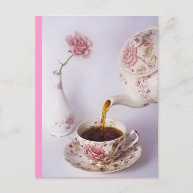 Cartão Postal Tempo do chá (Frente)