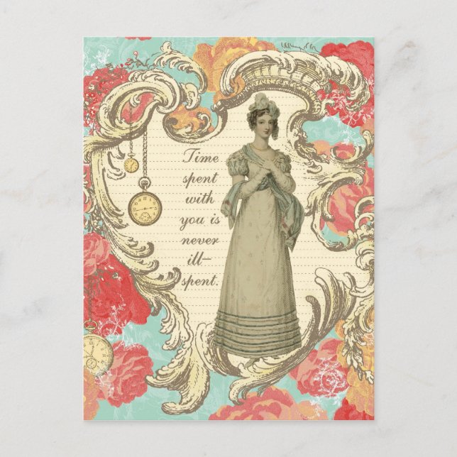 Cartão Postal Tempo Gasto Com Você (Frente)