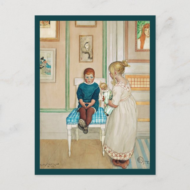 Cartão Postal Tempo limite no canto (Frente)