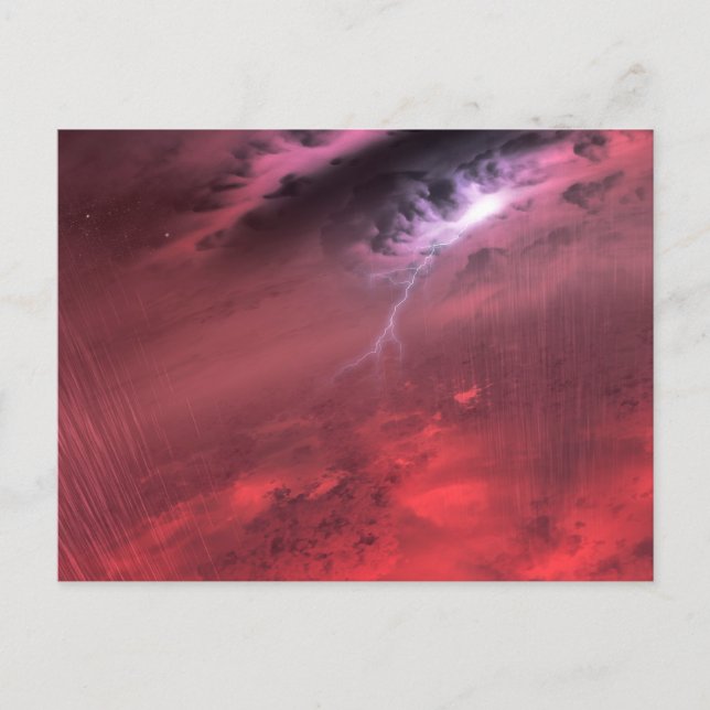 Cartão Postal Tempo Numa Estrela Anã Marrom. (Frente)