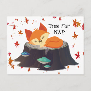Cartão Postal Tempo Para A Raposa Nap