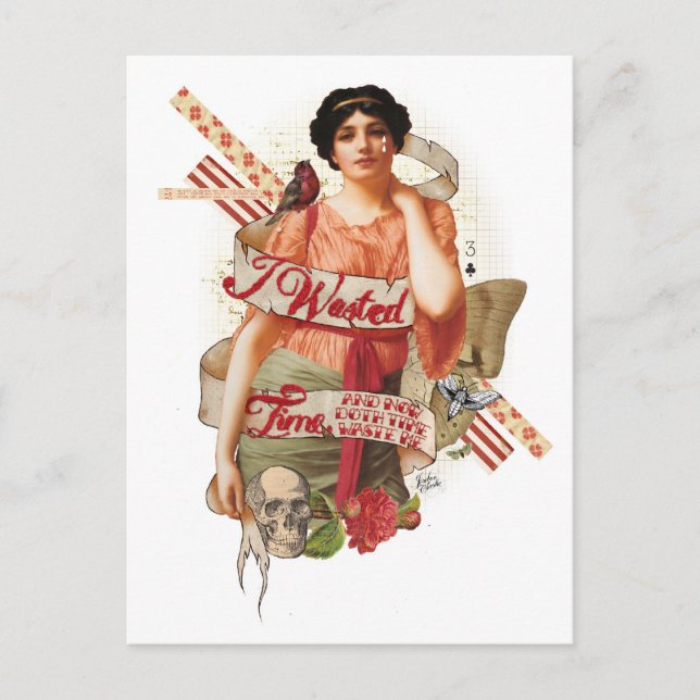 Cartão Postal Tempo perdido (Frente)