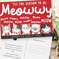 Temporada para ser Meowwy Divertida Gatinhos Fofos