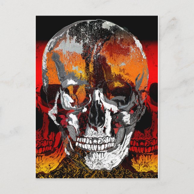 Cartão Postal Tempos de crânio três (Frente)