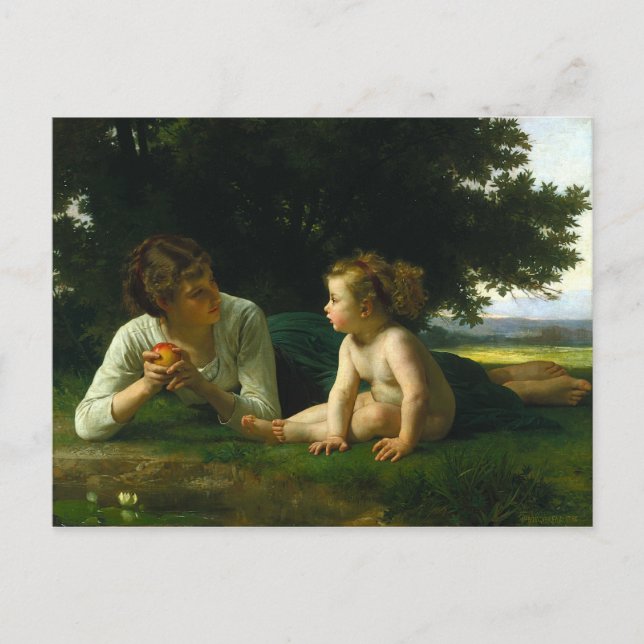 Cartão Postal Temptagem, William-Adolphe Bouguereau (Frente)