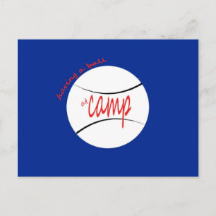 Cartão Postal Tendo uma Bola no Campo