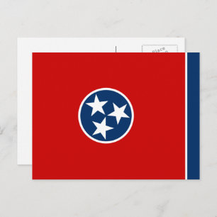 Cartão Postal Teneean Flag, Flag do Tennessee