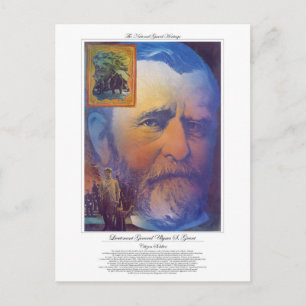 Cartão Postal Tenente-General Ulysses Grant Cidadão Soldier