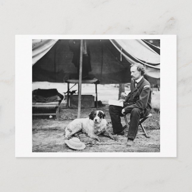 Cartão Postal Tenente Georger Custer Fotografia Virgínia (Frente)