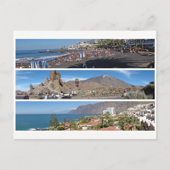 Cartão Postal Tenerife panorama (Frente)