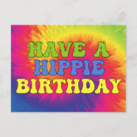 Tenha um aniversário hippie com tie dye fofo e col