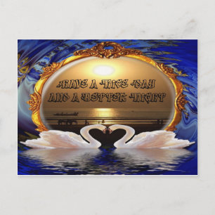 Cartão Postal Tenha um belo dia e uma boa noite.