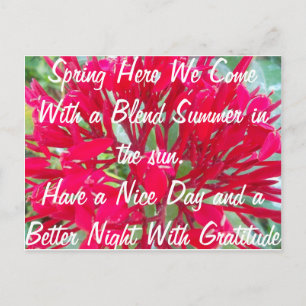 Cartão Postal Tenha um belo verão na placa de Posto Sun