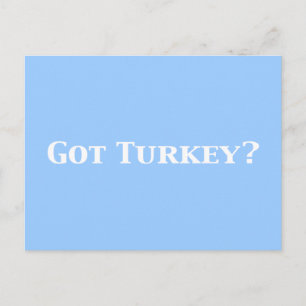 Cartão Postal Tenho presentes na Turquia