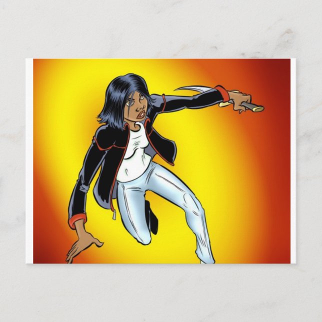 Cartão Postal Tenho que correr, querida! (Frente)