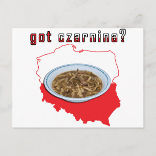 Cartão Postal Tenho um mapa polonês cznina