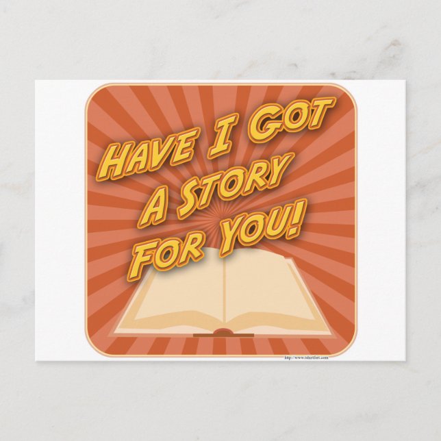 Cartão Postal Tenho uma história para você! (Frente)