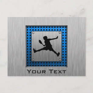 Cartão Postal Tênis de aspecto de alumínio escovado