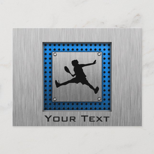 Cartão Postal Tênis de aspecto de alumínio escovado (Frente)