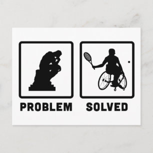 Cartão Postal Tênis em cadeira de rodas