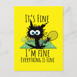 Cartão Postal Tênis, estou bem, está tudo bem engraçado