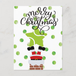 Cartão Postal Tênis Feliz Natal com Papai Noel