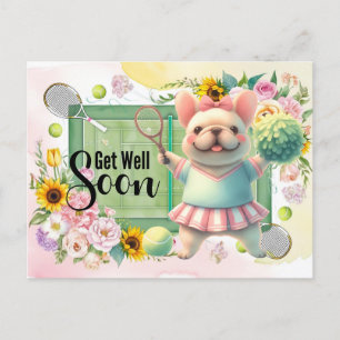 Cartão Postal TÊNIS Melhoras logo para Amante de Cachorros