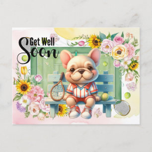 Cartão Postal TÊNIS Melhoras para Amante de Cachorros 