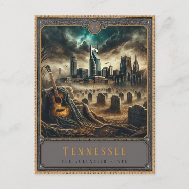 Cartão Postal Tennessee | Cartão-postal de arte gótica (Frente)