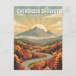 Cartão Postal Tennessee Cherohala Skyway Souvenir
