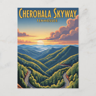 Cartão Postal Tennessee Cherohala Skyway Souvenir