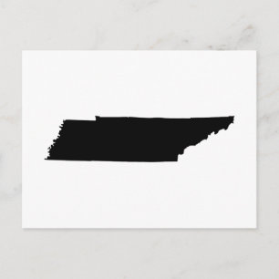 Cartão Postal Tennessee em preto