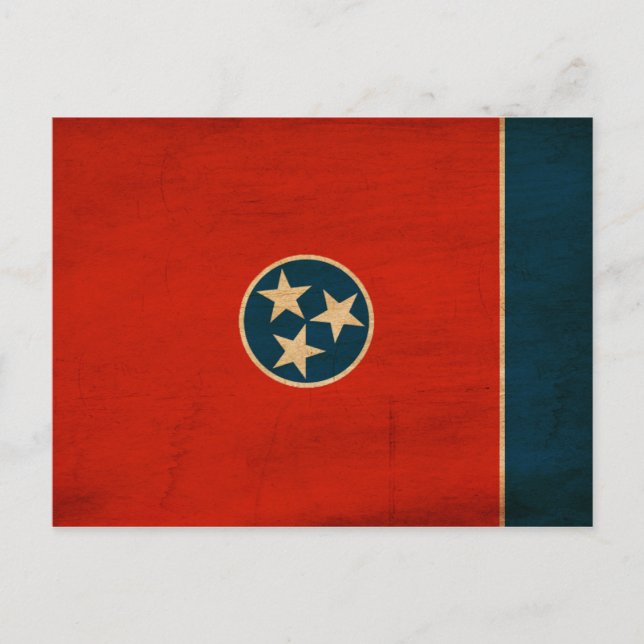 Cartão Postal Tennessee Flag (Frente)