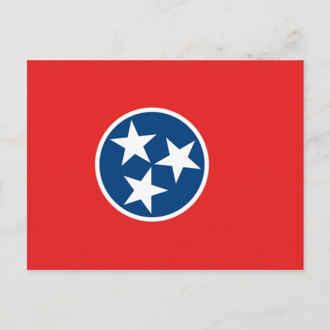 Cartão Postal Tennessee Flag (Frente)