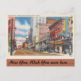 Cartão Postal Tennessee, Gay Street, Knoxville